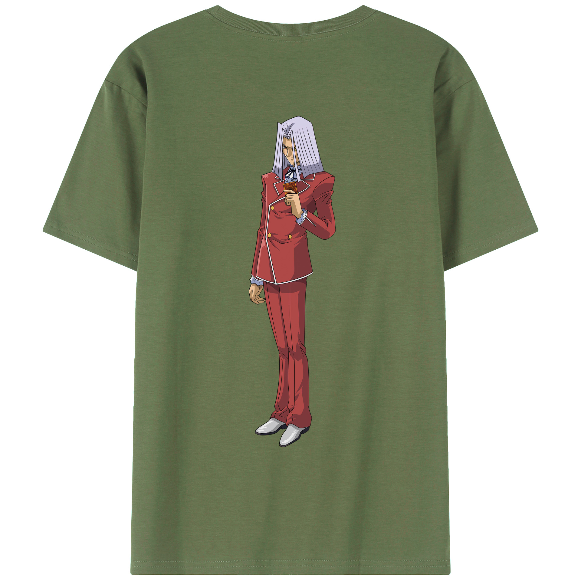 （画像用） 遊☆戯☆王 Yu-Gi-Oh! 綿100％ メンズ半袖Tシャツ（バックプリント） 通気性
